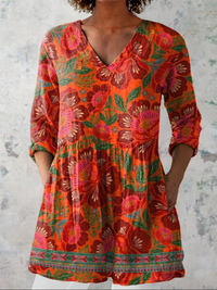 Women's Elegant Loose Cut Long Blouse