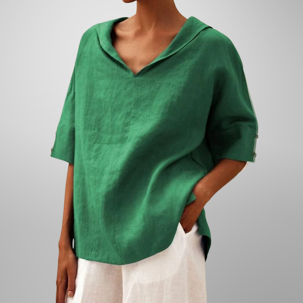Women's Relaxed Half Sleeve Blouse