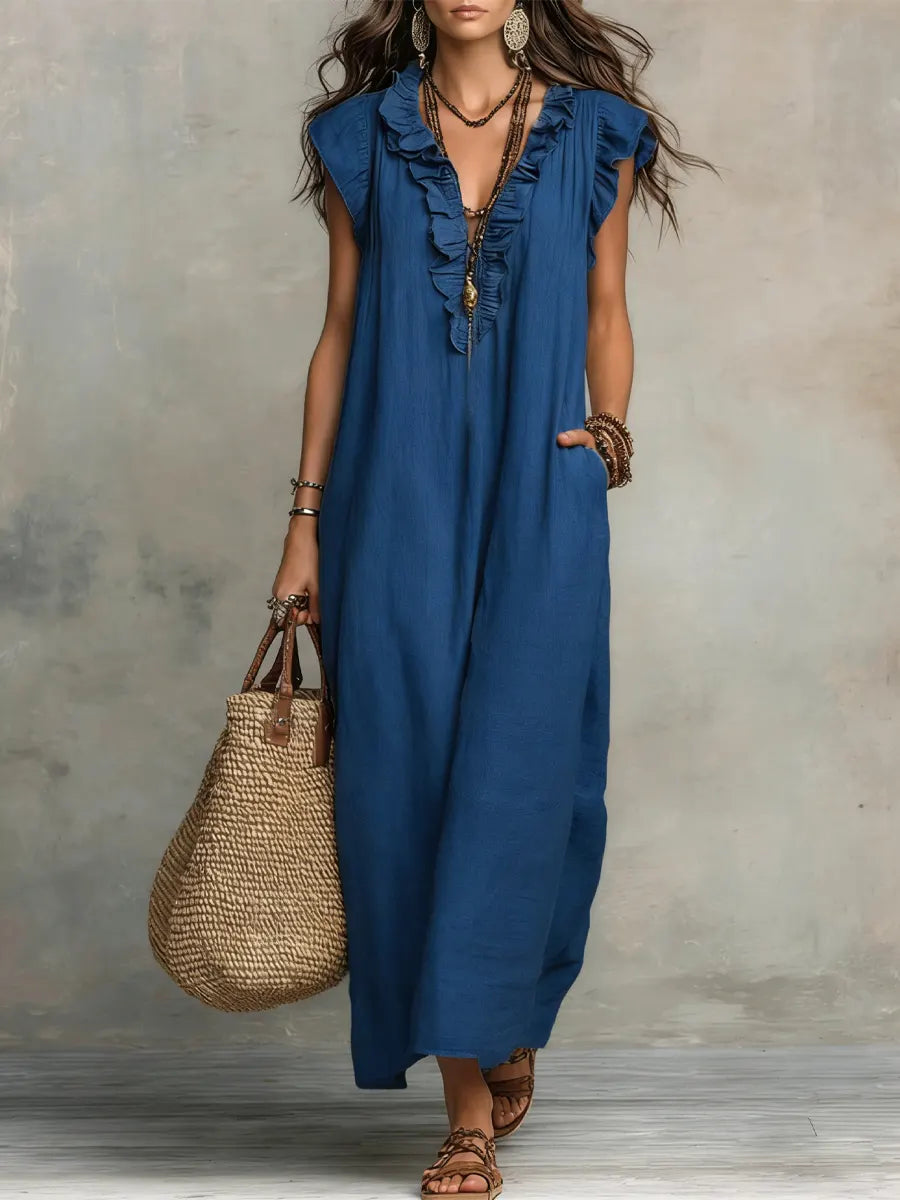 Women's Ruffle Lightweight Casual Dress