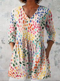 Women's Breezy Longline Patterned Top