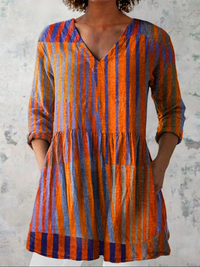 Women's Easy Fit Printed Longline Blouse