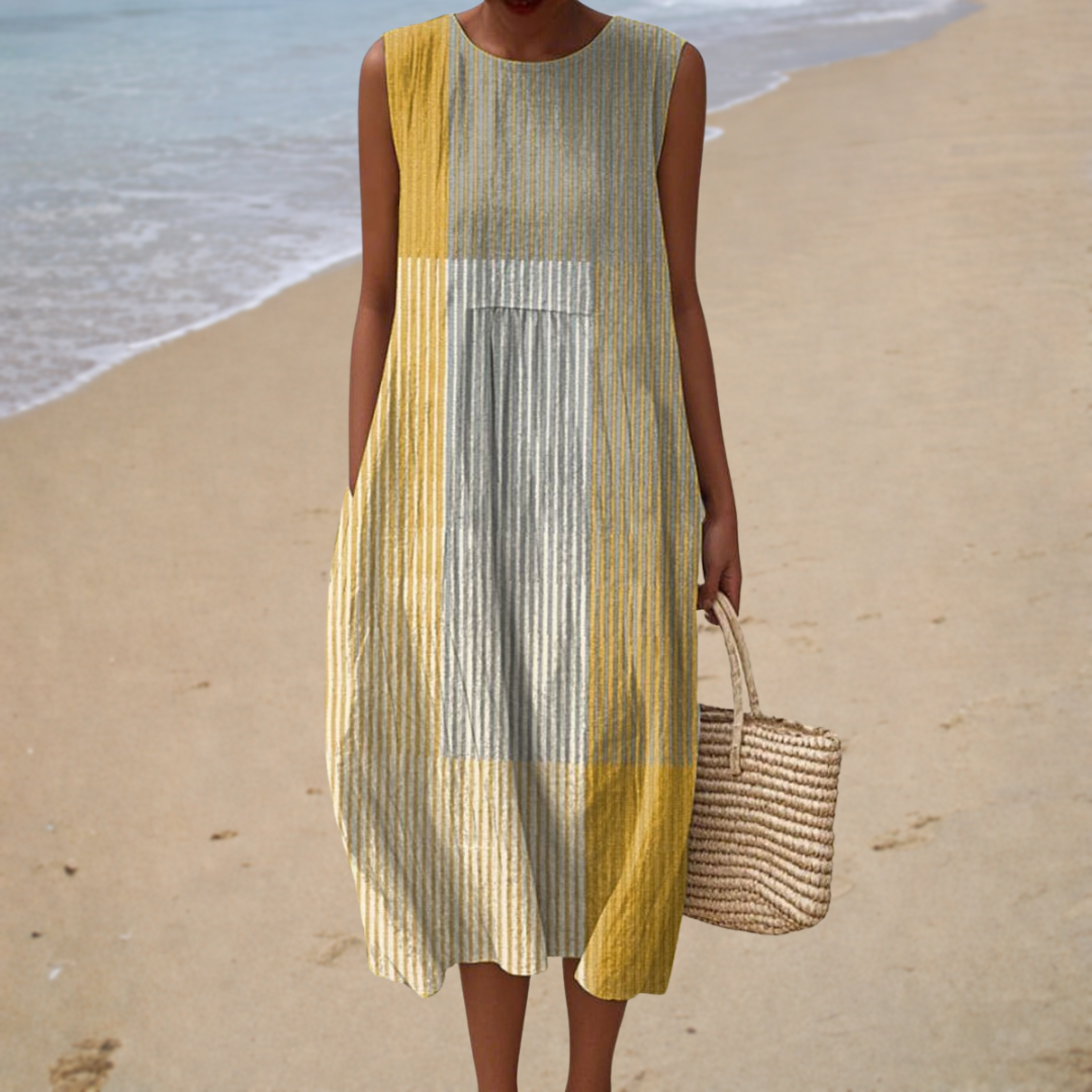 Women's Sleeveless Printed Summer Dress