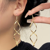 Women's Twisted Leaf Drop Earrings