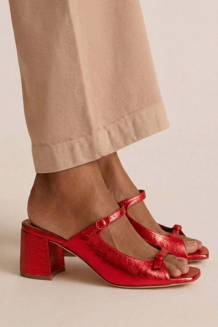 Women's Shimmering Strappy Evening Sandals