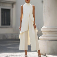 Women's High Neck Wide Leg Jumpsuit