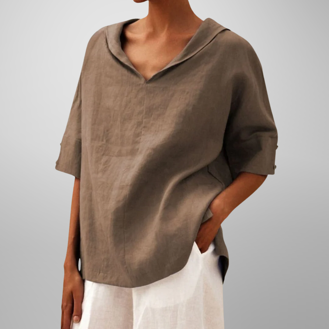 Women's Relaxed Half Sleeve Blouse