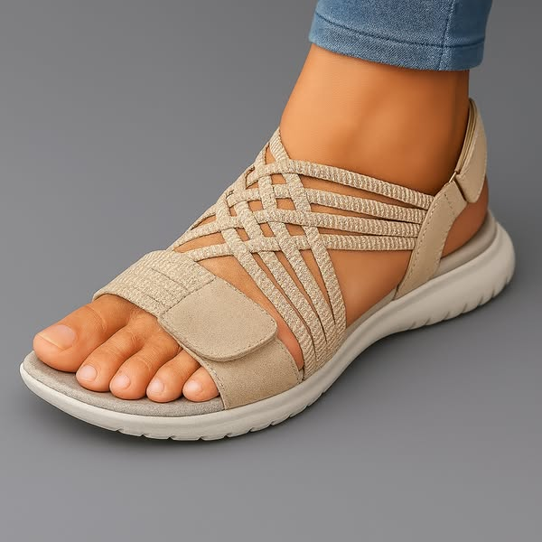 Women's Lightweight Strappy Cushioned Walking Sandals