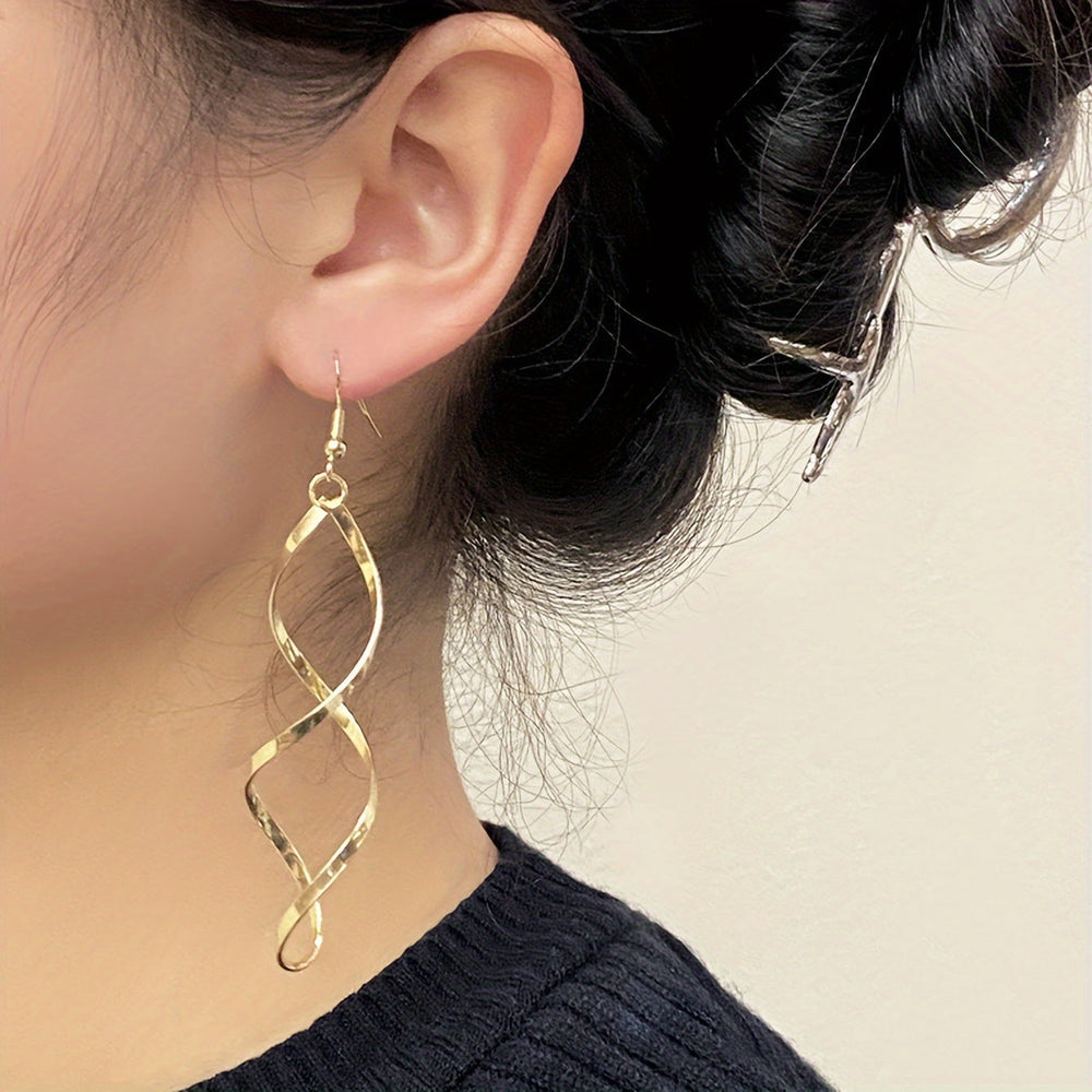 Women's Twisted Leaf Drop Earrings