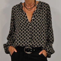 Women's Geometric Print Relaxed Shirt