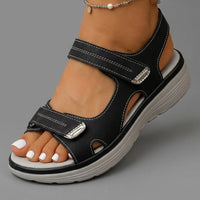 Women's Breathable Woven Strap Grey Sandals