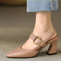 Women's Cushioned Low Slingback Heels