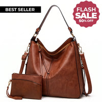 Women's Anti-Theft Slouchy Hobo Handbag With Pouch