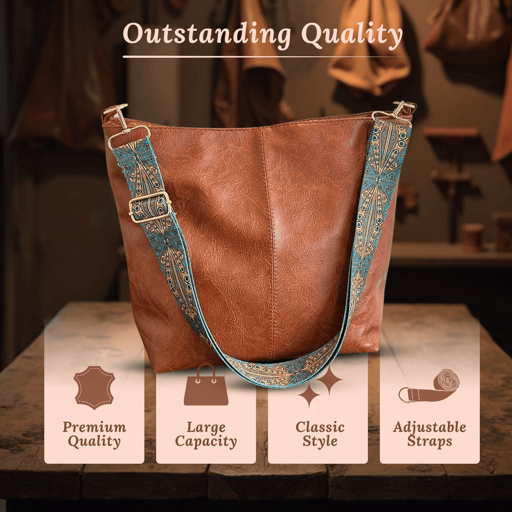 Women's Textured Adjustable Shoulder Bag