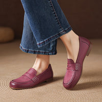 Women's Classic Rounded Toe Penny Loafers