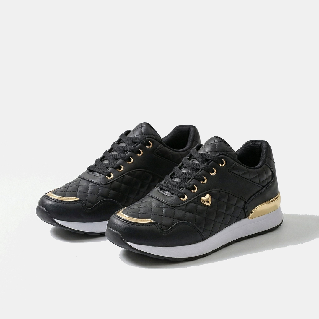 Women's Lightweight Ridged Sole Walking Sneakers