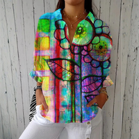 Women's Colourful Botanical Print Blouse