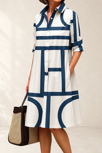 Women's Minimalist Structured Midi Dress