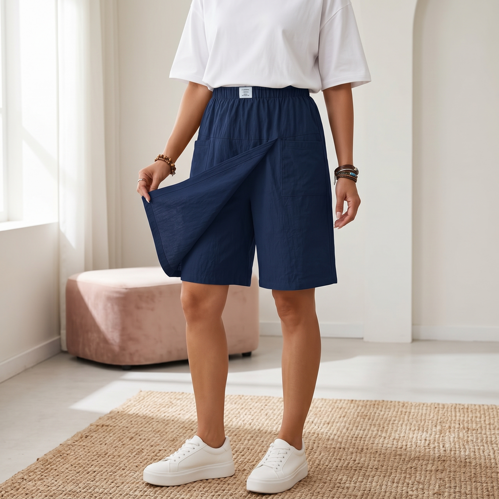Women's Wrap Front Midi Length Skort