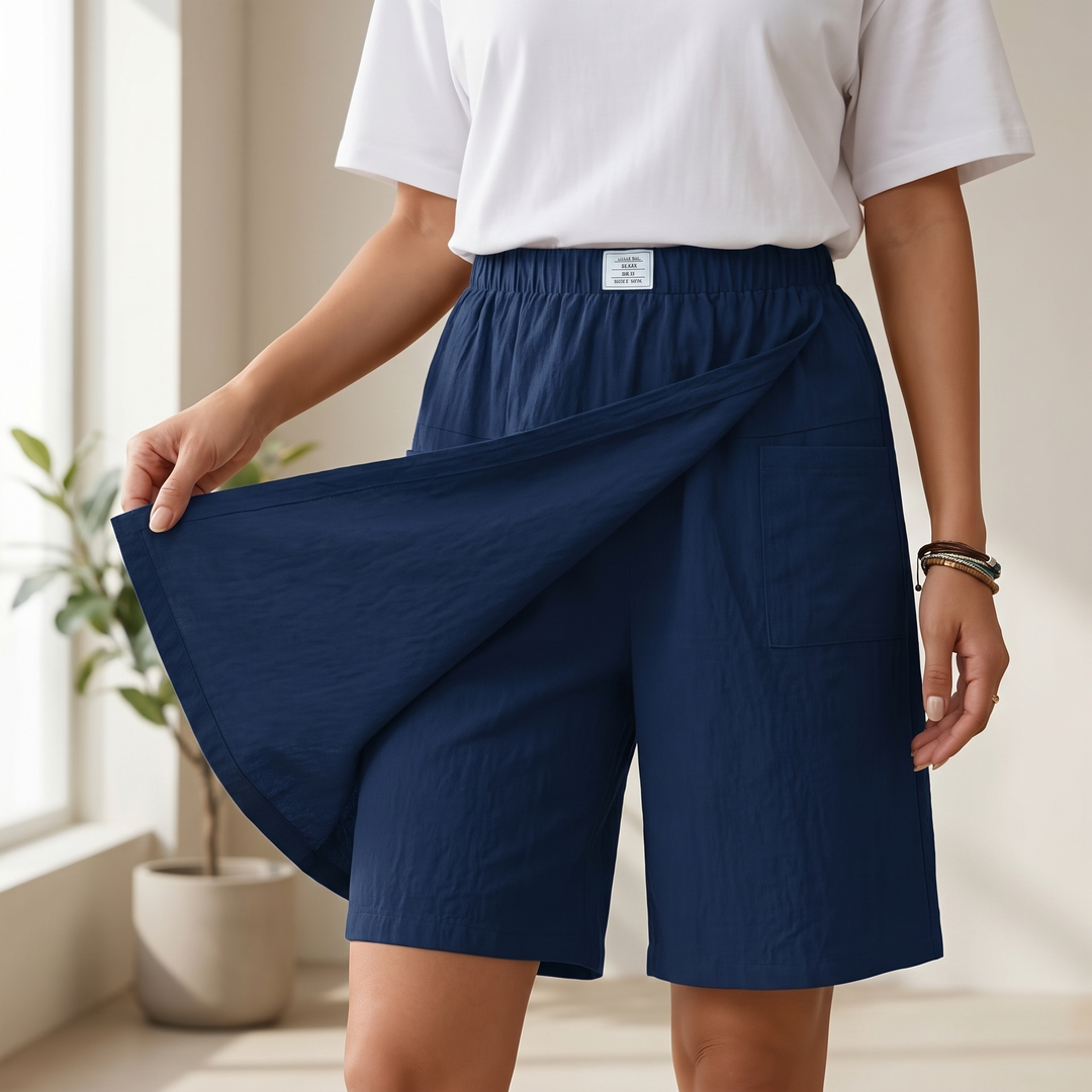 Women's Wrap Front Midi Length Skort