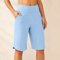 Women's Knee Length Wide Leg Bermuda Shorts