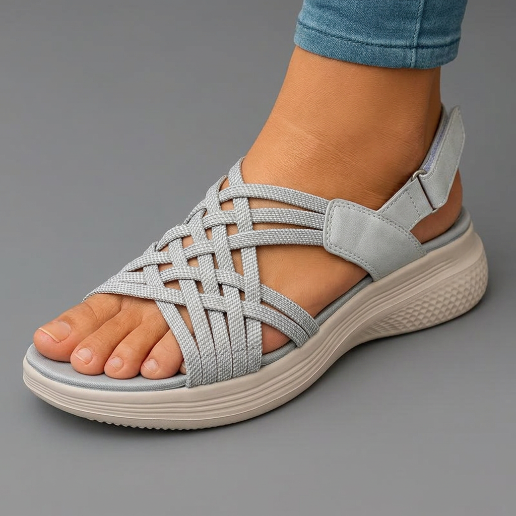 Women's Breathable Elastic Strap Walking Sandals