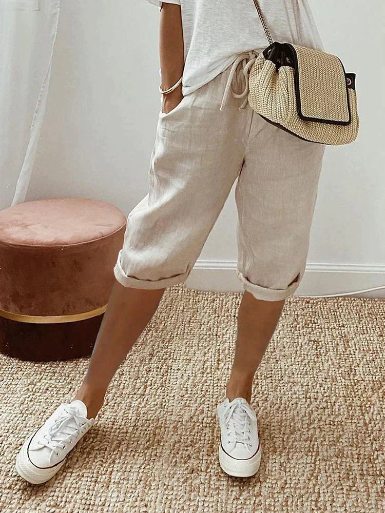 Women's Drawstring Elastic Waist Shorts